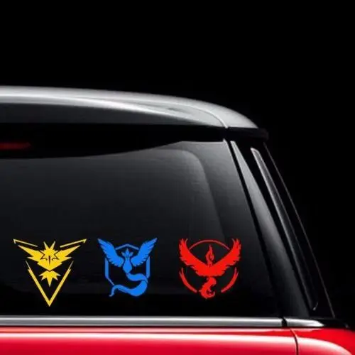 SALE GIFTS 90 Pokemon GO All Teams Vinyl Decal Stickers Instinct Mystic Valor