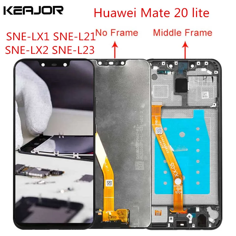 

For Huawei Mate 20 Lite Lcd Screen Tested Lcd Display+Touch Screen with frame Replacement For Huawei Mate 20 Lite 6.3''