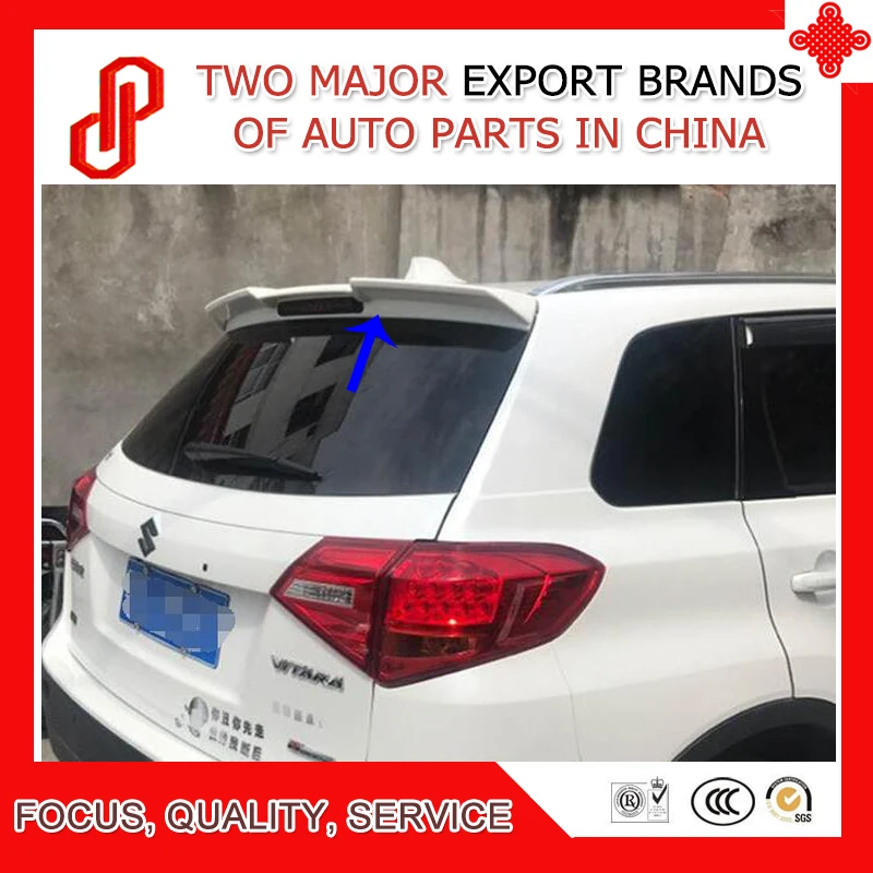 

High quality black white ect color ABS rear wings roof spoiler for Vitara 2016 2017 2018