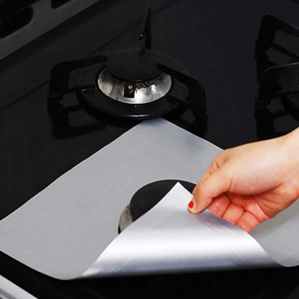 Practical Gas Hob Oil Protection Liner Reusable Stove Clean Mat Pad