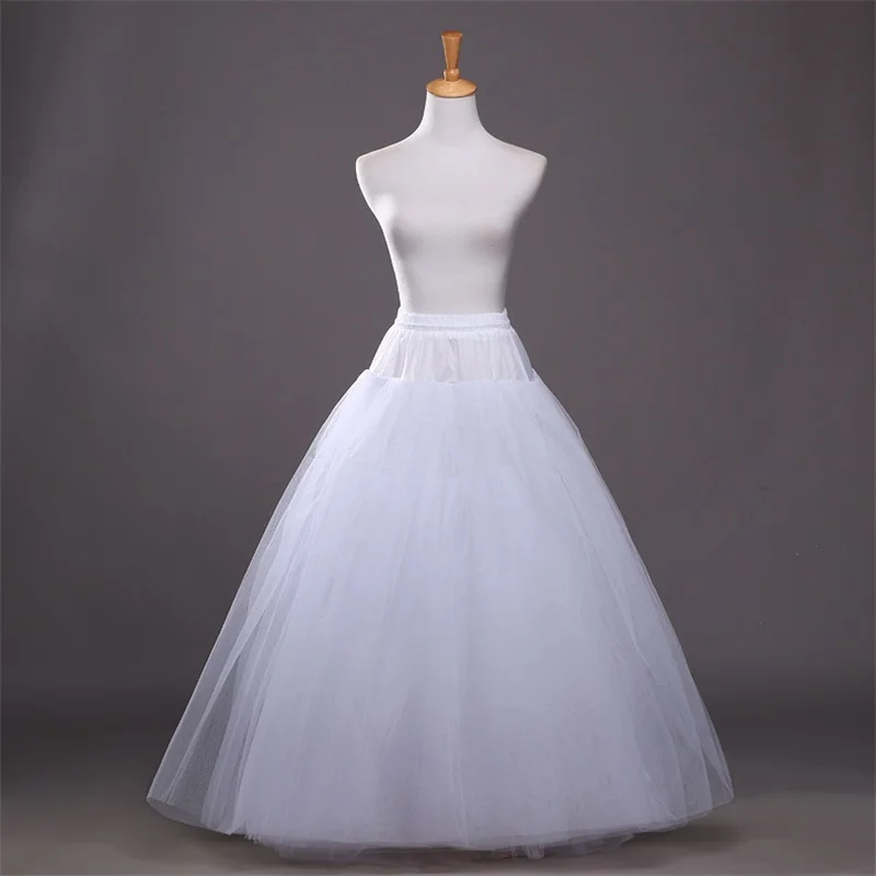 Новые белые юбки, бальное платье, эластичная Свадебная Нижняя юбка, 6 слоев, без обруч, кринолин, горячая Распродажа, свадебные аксессуары для взрослых