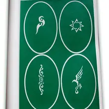 Шаблон татуировки золотой Феникс Аэрограф трафареты татуировки 100 шт Комплексная серия тема картина