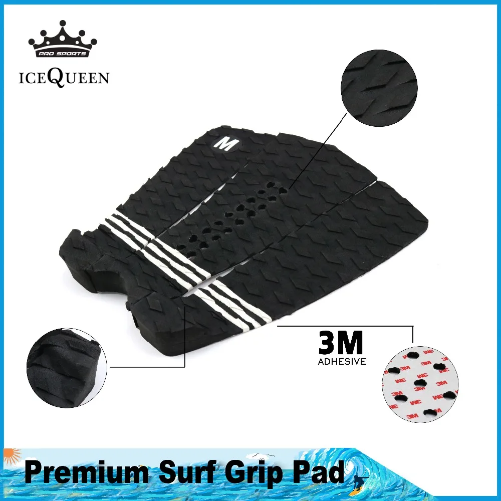 

Free shipping Premium Surfboard Traction Pad [CHOOSE COLOR] 3 Piece, Maximum Grip, 3M Adhesive, for Surfing or Skimboard