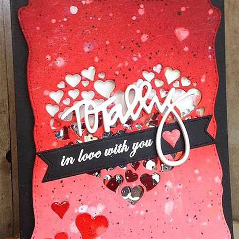 

GJCrafts Greeting Word Dies 7.2*13.2cm Metal Cutting Dies New 2018 for Scrapbooking DIY Album Embossing Paper Craft Diecut Craft