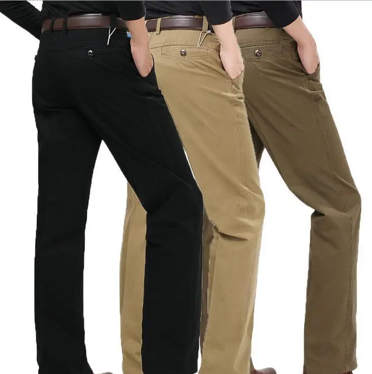 2016 Fashion Spring Autumn Brand Casual Mens Chinos Cotton