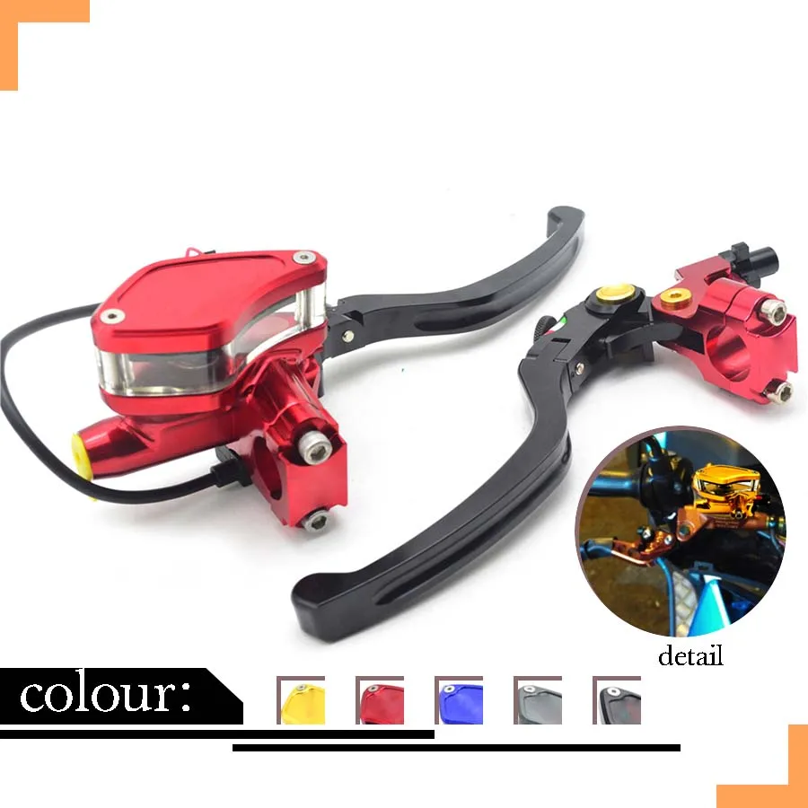 

CNC Brake Master Cylinder with Lever 7/8" 22MM Universal handlebar Clutch Lever Brake Pump Lever moto for ktm exc kawasaki z750
