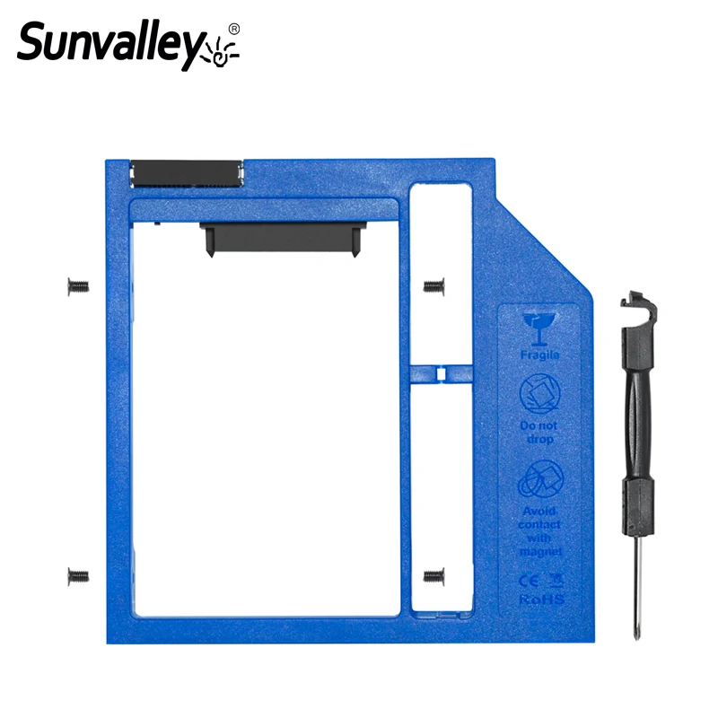 Sunvalley 9 мм Универсальный Переходник SATA 3 0 для установки второго жесткого диска
