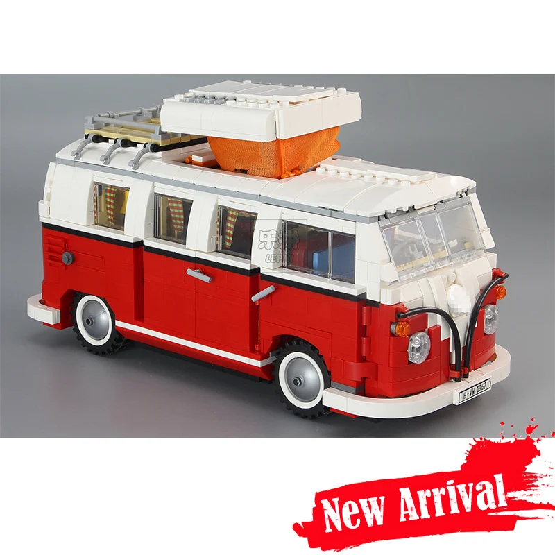 

LEPIN 21001 1354Pcs Technic Series T1 Camper Van Model Building Kits Set Bricks Toys Compatible 10220 Creator INGLY