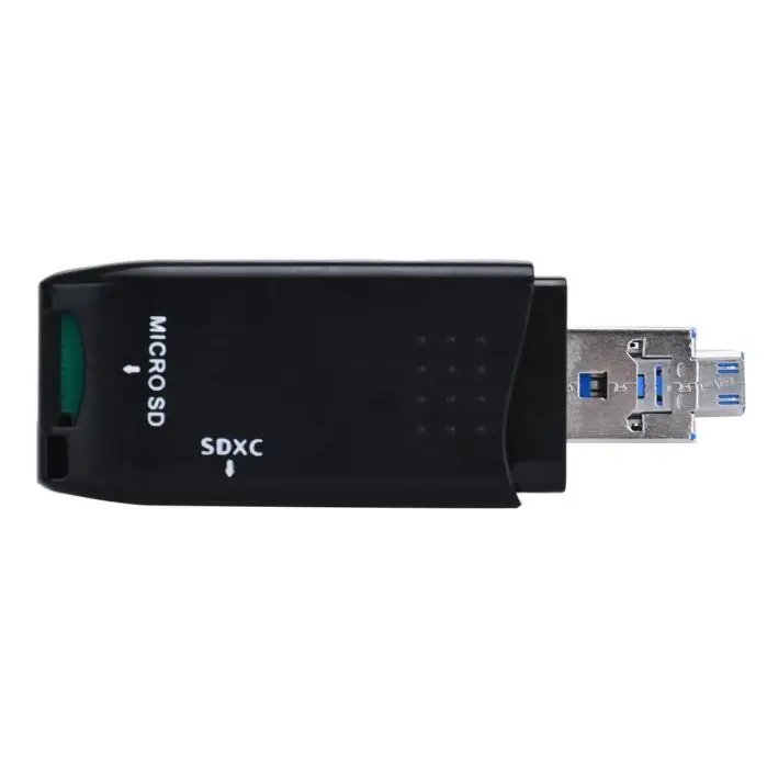 Del MINI 5 Гбит/с Супер Скоростной USB 3,0 + OTG Micro SD/SDXC TF кардридер адаптер U диск Jun13