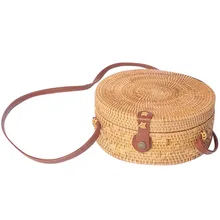 MOLAVE, сумки, модные сумки для женщин,, новинка, круг, ручная работа, БАЛИЙСКАЯ круглая сумка, Ретро стиль, ротанг, соломенная, пляжная сумка через плечо, 9503