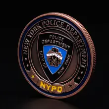 Памятная монета Америка полиция Нью-Йорк коллекция Святого Майкла художественные подарки сувенирные монеты