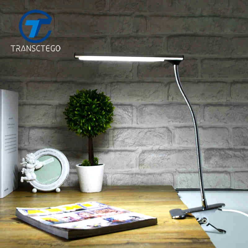 デスクランプクリップledクランプdesklight Luminariaデメサusbポート用学生テーブル寝室のベッドサイドオフィス柔軟なライトステンレス Led Clamp Desk Lamp Clipdesk Lamp Aliexpress