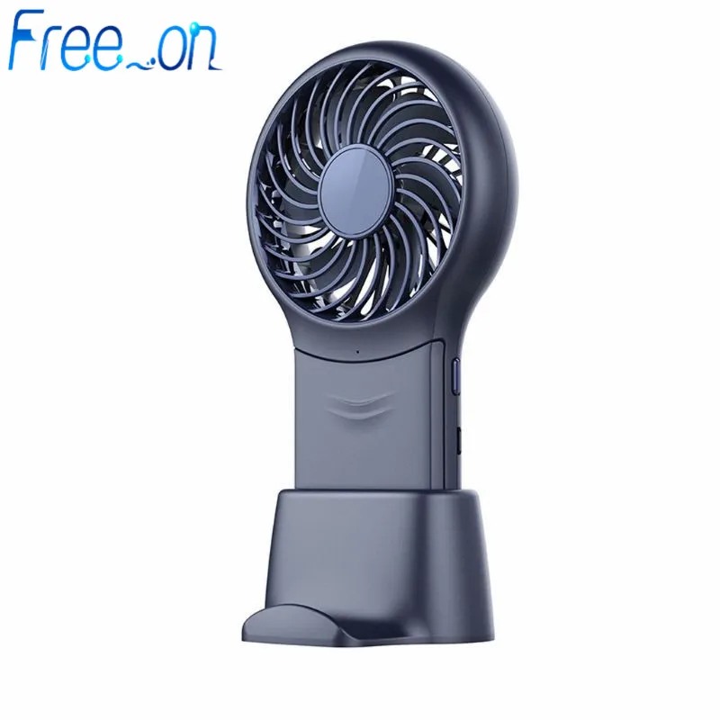 

Portable Rechargeable 3 Speeds Personal Electric USB Fan with Makeup Mirror and Cellphone Stand Holder for Home/Office/Travel/Ou