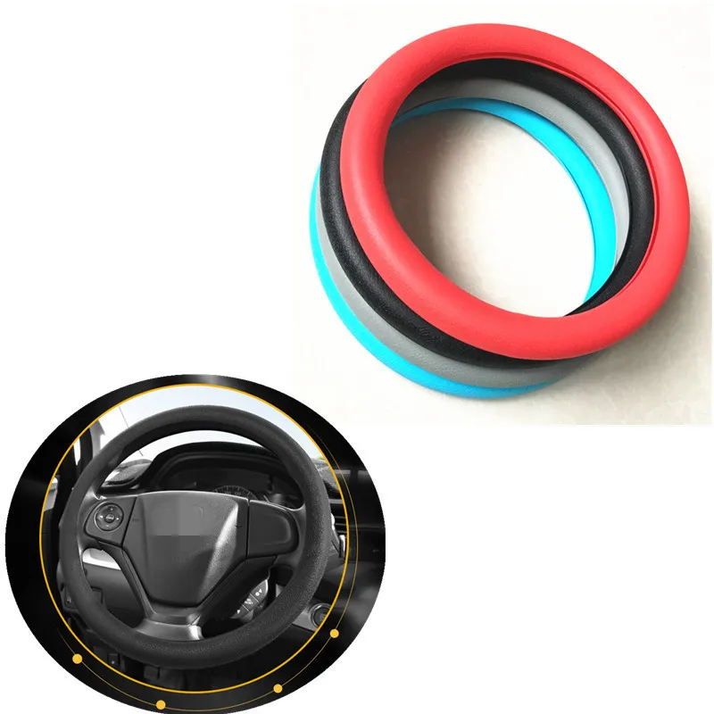 Car styling Hot silicone car steering wheel cover For Lifan X60 Cebrium Solano New Celliya Smily Geely X7 EC7 | Автомобили и
