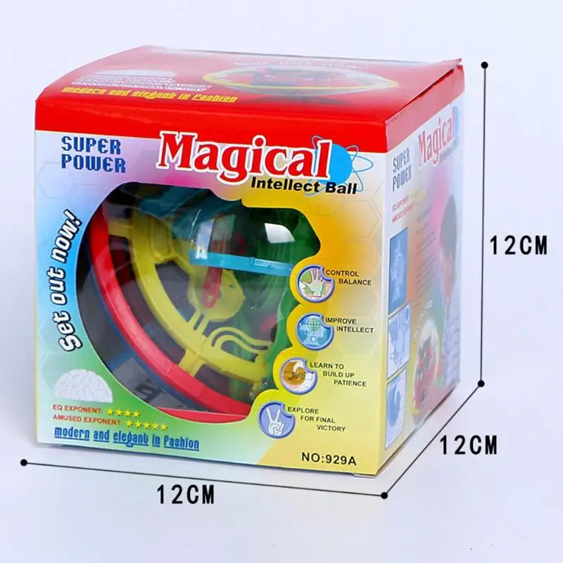 100 шаг 3D Интеллект Головоломка мяч MazeToys для детей лабиринт волшебный Perplexus мяч детские развивающие игрушки