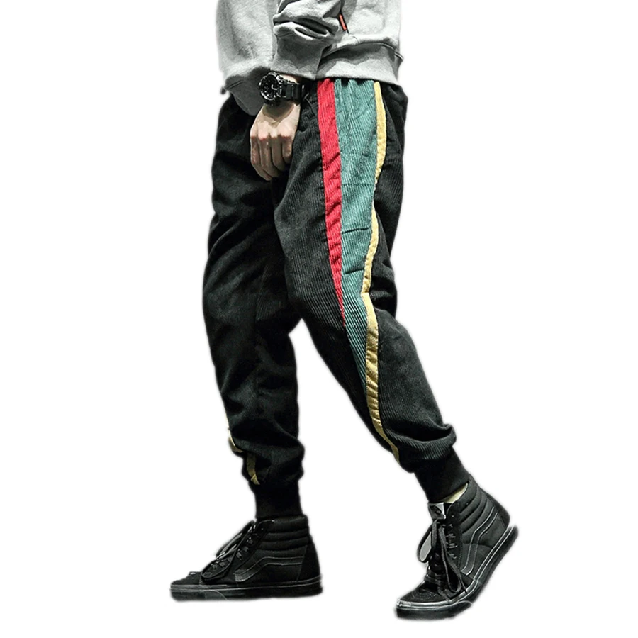 striped track pants mens