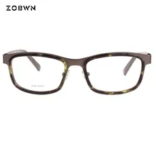 Новинка, модные деловые очки, оправа, ацетат, смесь металла, oculos de grau masculino, компьютерные женские очки, очки Oculos De Grau