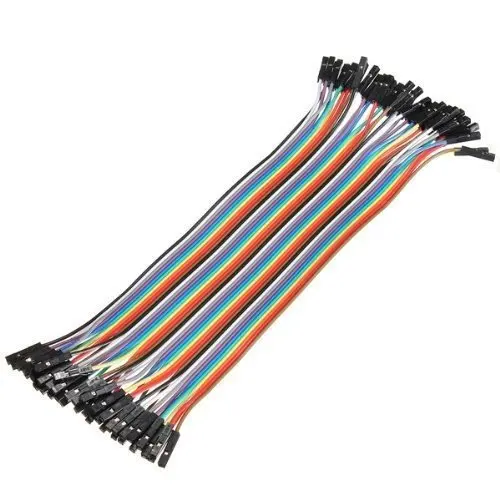 40 шт 20 см 2,54 мм 1 p-1 p Pin мама к женскому цветному макетному кабелю Перемычка провода для Arduino и Прямая поставка