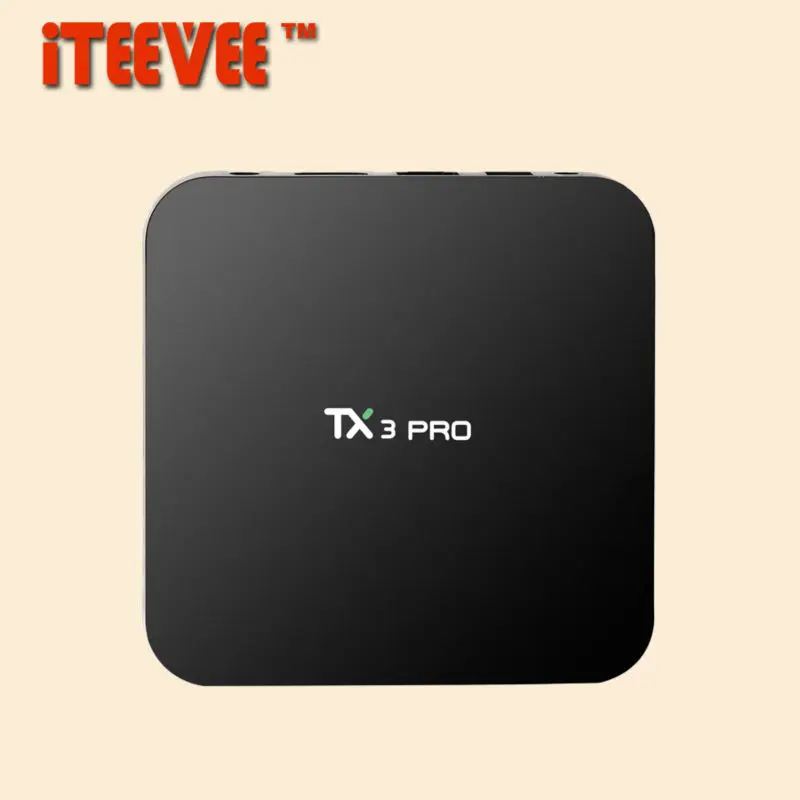 ТВ-приставка TX3 PRO 1 шт. Android 6 0 четырехъядерный процессор Amlogic S905X ОЗУ ГБ 8 HD H.265 2 4G Wi-Fi
