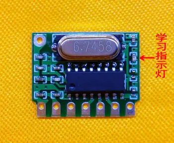 

433MHz On-line Learning High Sensitivity Super Heterodyne Single-key Learning Remote Receiving and Decoding Module