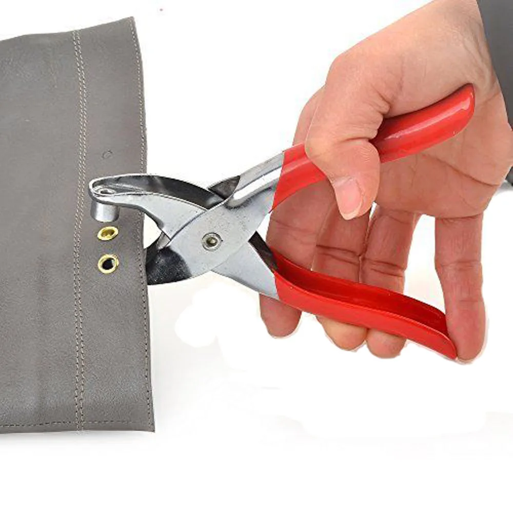 Grommet Button Eyelet Setting Cloth Shoe Bag Plier Leather Belt Canvas Household Pincer Setter Rivet Snap fastener Hand Tool Car