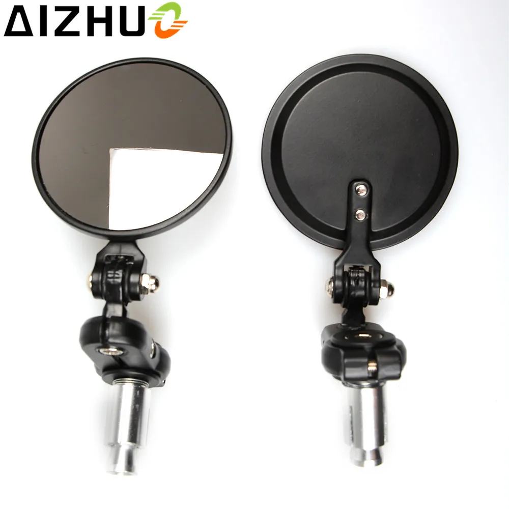 Universal 7/8 Inch Motorcycle Handlebar End Rearview Mirror CNC Aluminum Side Mirrors For Kawasaki Z750 Z800 Z900 Z1000