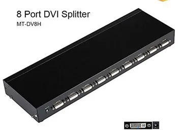 

MT-VIKI 8 Port DVI Splitter 1 Input 8 Output Distributor 1 Computer Connects 8 Monitor Video Image Synchronous Display MT-DV8H