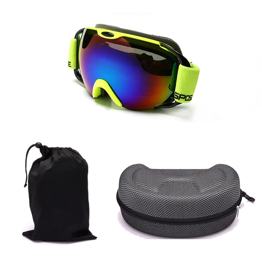 Professional upmarket ski glasses ski goggles double layers UV400 anti-fog big ski mask glasses skiing snowboard goggles box-06