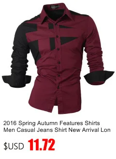 Jeansian primavera outono características camisas dos homens