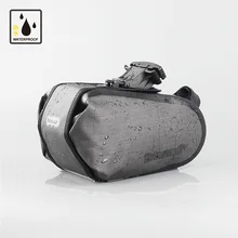 RHIONWALK Full Waterproof Bike Saddle Bags Quick Release Bicycle Seat Bag With Taillight Hanging Strap TPU Nylon Cycling Parts