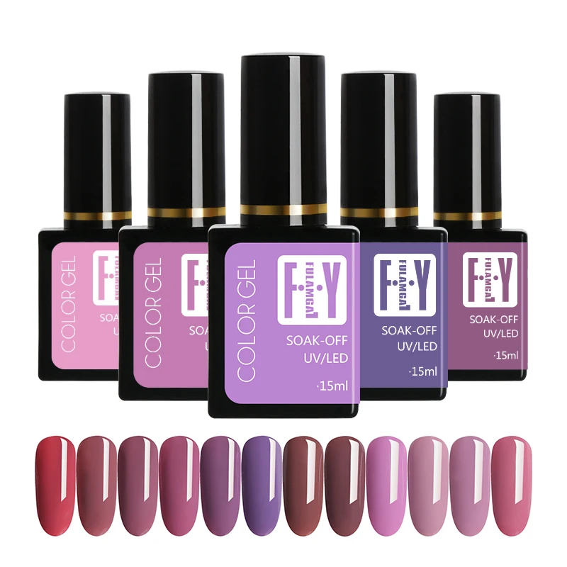 

Gel Nail Polish Nude 15ML Gelpolish UV Soak-off LED Gel Nagellak Lacquer Varnish Hybrid Nail Gellak Semi Permanent Nail Art