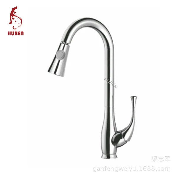 Tiger Ben kitchen faucet pull-out faucet hot and cold faucet Caipen sink faucet rotation leading all-copper interface