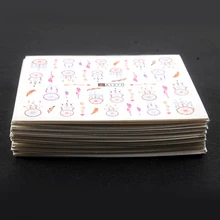 41 feuilles mixte chat chien papillon etc Design Nail Art autocollants transfert d'eau couverture complète manucure conseils décor décalcomanie outils de beauté(China)