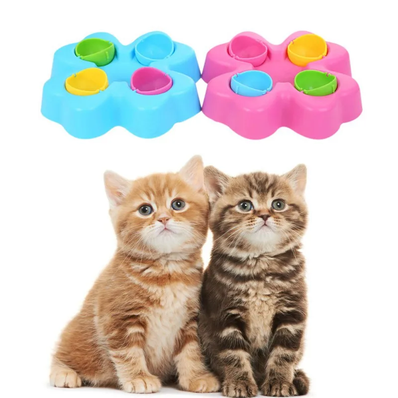 Игрушка для домашней кошки, игрушки, кормушка, нескользящая игрушка для щенка, диспенсер для лечения кошек, игрушечные мячи, цветок, медленный дозирование, кормление для IQ Traning