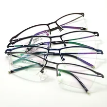 Рекламные металлические тонкие ножные резные бокалы Сверхлегкая рама для бровей для ног близорукость Пресбиопия рамка Мужская деловая мода