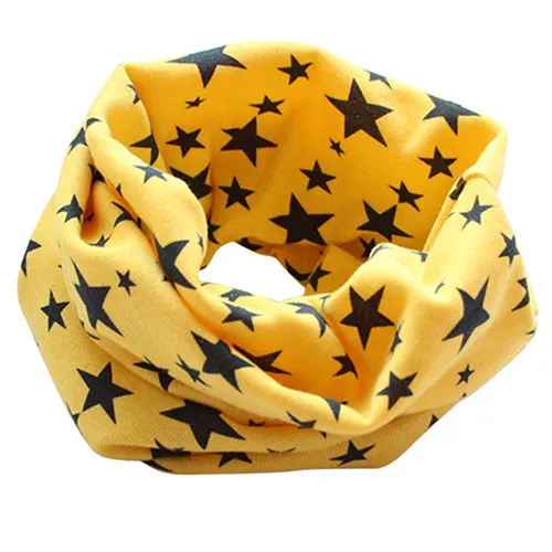 

Stars Children's Cotton Neckerchief Kids Boy Girl Scarves Shawl Unisex Winter Knitting