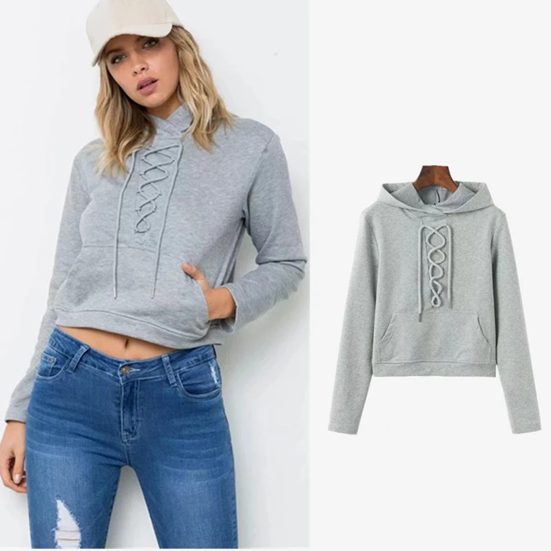 

2019 New Autumn Casual Women Hooded Fashion Long Sleeve Knitted Leisure Tops Solid Tracksuit Pullover Female Hoodies GRNSHTS
