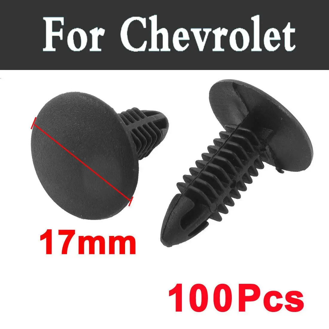 Car Style 100pcs Fit 6.0mm 7.5mm Hole Rivet Clips Widely Used Bumper For Chevrolet Ss Suburban