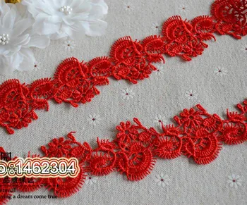

New Design 4.5CM Small Red Lace Ribbon Trim Trimmings for Sewing