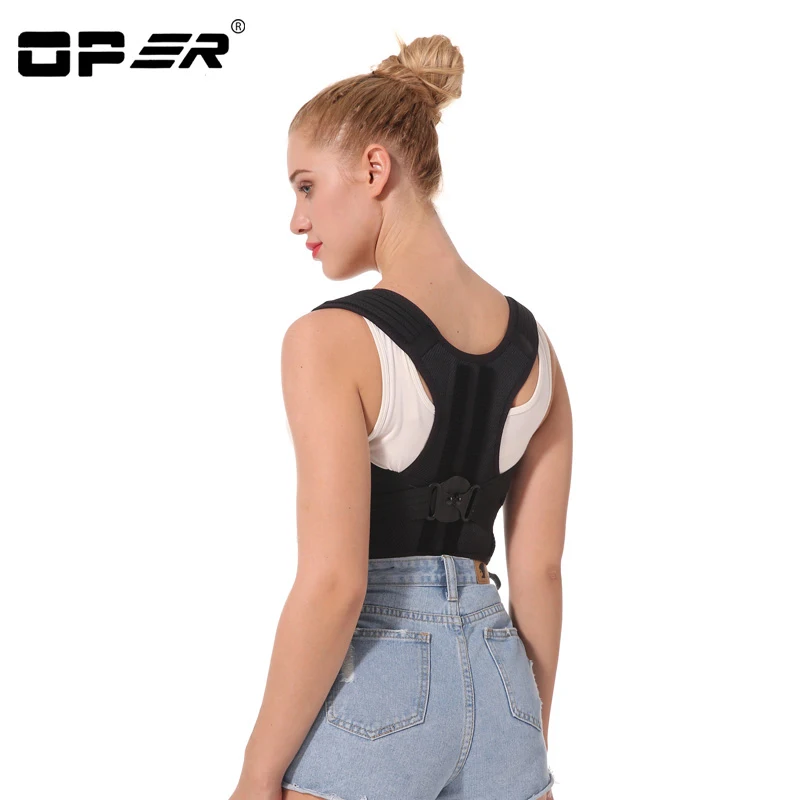 OPER adjustable Shoulder back belt posture corrector back support brace Posture belt Back Brace rectify health care CO-96  (5)