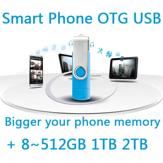 Купить Cle Usb флешка 64 г 8 ГБ 16 ГБ 32 ГБ смартфон мобильный двойной Порты и разъёмы Otg Двойная ручка флешки водитель карта памяти Otg Usb Stick 1 ТБ