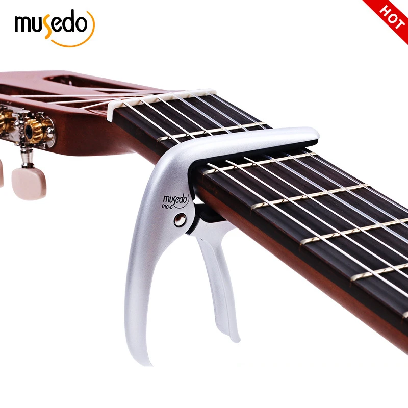 

MUSEDO Acoustic Electric Guitars Unique Versatile Capo Capodaster Guitar Ukulele Capo Daster Chrome Metal Alloy Pin