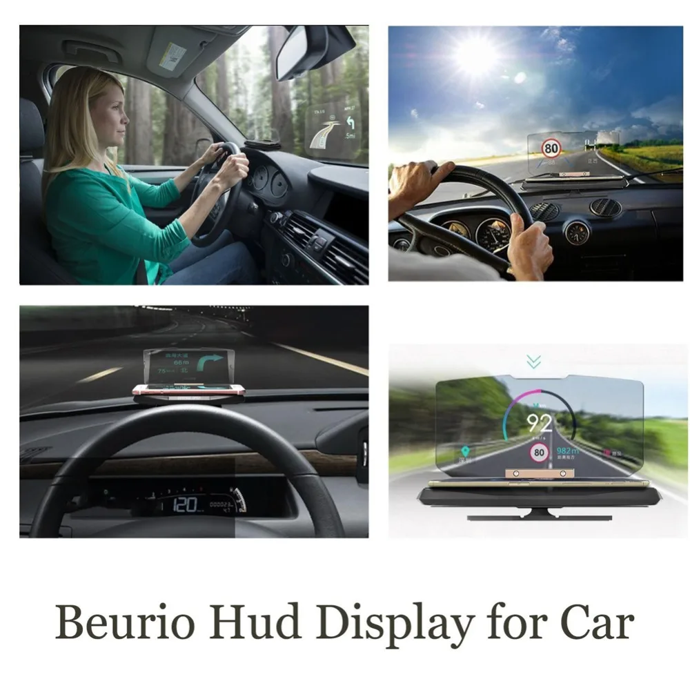 Универсальный лобовое стекло автомобиля проектор HUD Дисплей мобильный телефон