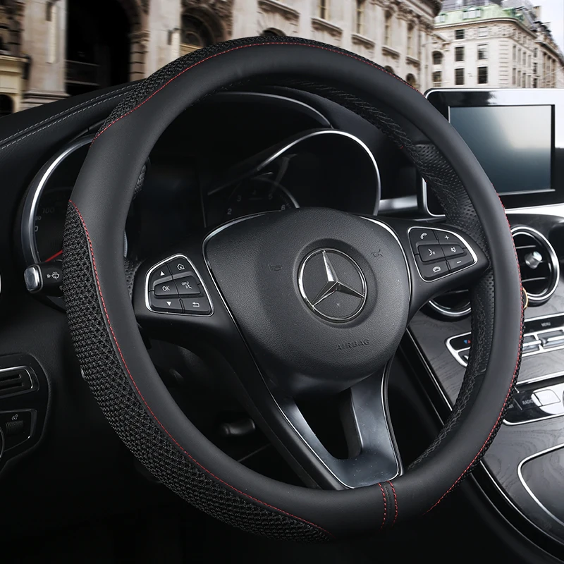 Новинка 2017 кожаная строчка ручной работы для Mercedes Benz B180 E200 E350 S350 S600|car steering wheel
