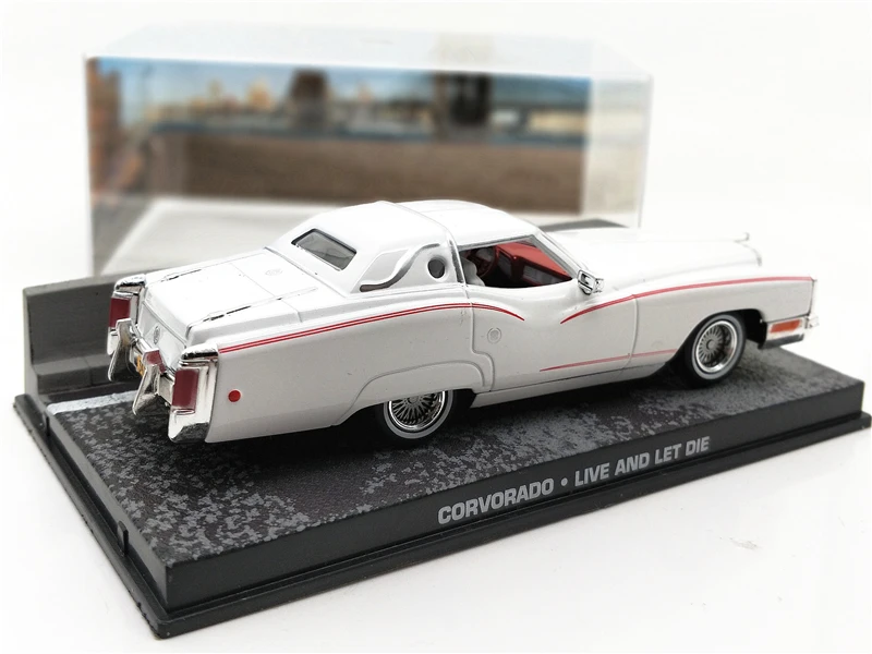 1:43 UH collecations литая модель автомобиля Cadillac Eldorado(corvorado) белый миниатюрный автомобиль