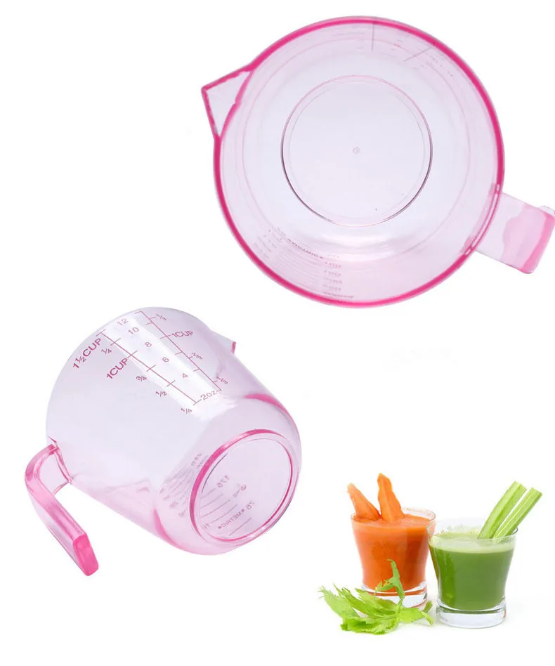 1 шт 3 цвета 300 мл PS Пластиковые мерные чашки для выпечки измерительный инструмент кухонные весы LB 036