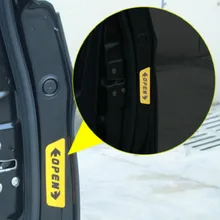 Pegatinas abiertas reflectantes pegatinas de advertencia puntas de apertura de puerta pegatinas de parachoques Puerta de coche accesorios decorativos de diseño de coche(China)