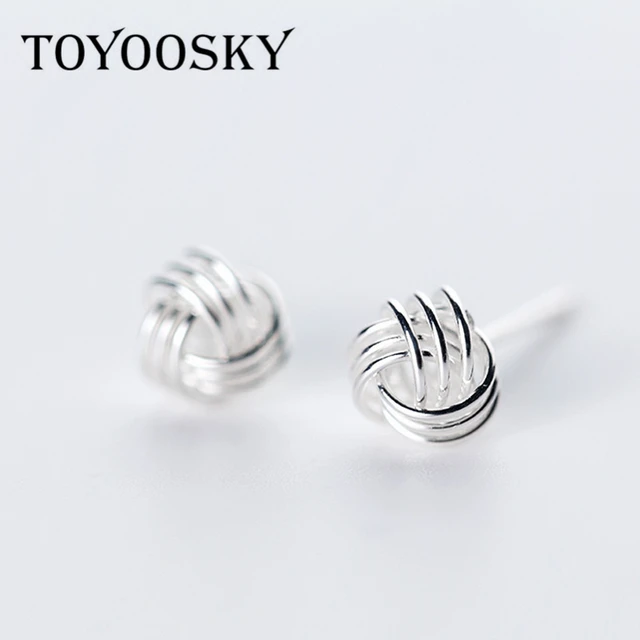 New 925 Sterling Silver Yarn Ball Shape 2mm 3mm 6mm 7mm Stud New 925 Sterling Silver Yarn Ball Shape 2mm 3mm 6mm 7mm Stud Earrings For Men Women