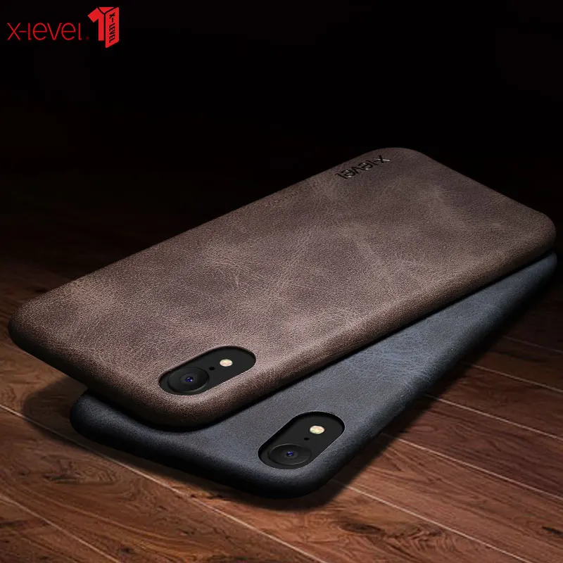 Роскошный мягкий чехол из искусственной кожи в стиле ретро для iphone XS Max XR X