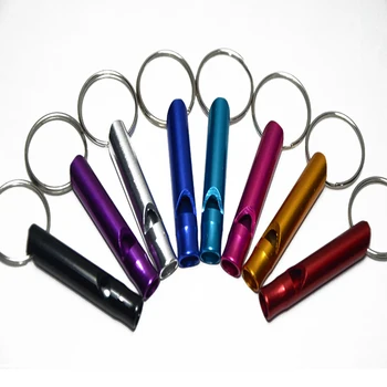 

1Pcs Aluminum Emergency Survival Whistle Keychain For Camping Hiking Outdoor Sport Tools Training whistle
